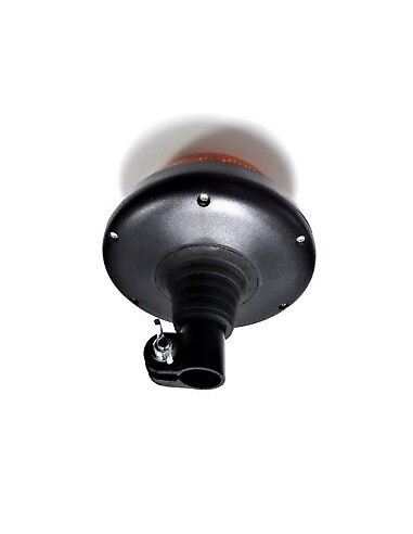 LED Warnleuchte Rund Ø165 Doppelter Blitz 20 LED 12V 24V 48V E9 ECE R65 EMV IP68