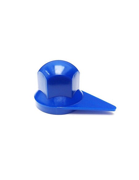 10x Radmutterkappen mit Positionsanzeige Radmutterabdeckung LKW Ø33 mm Blau