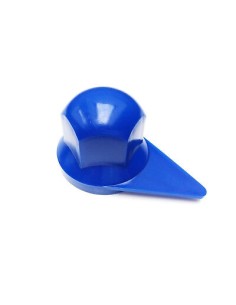 10x Radmutterkappen mit Positionsanzeige Radmutterabdeckung LKW Ø33 mm Blau 2