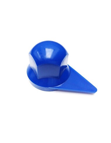 10x Radmutterkappen mit Positionsanzeige Radmutterabdeckung LKW Ø33 mm Blau