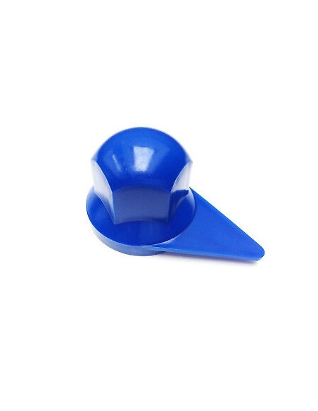 10x Radmutterkappen mit Positionsanzeige Radmutterabdeckung LKW Ø33 mm Blau