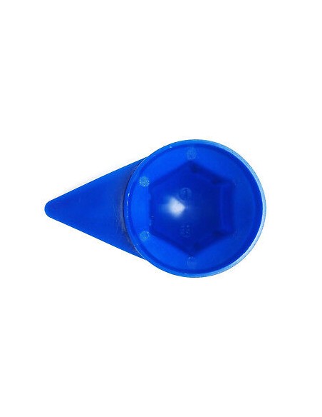 10x Radmutterkappen mit Positionsanzeige Radmutterabdeckung LKW Ø33 mm Blau