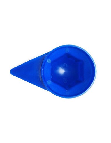 20x Radmutterkappen mit Positionsanzeige Radmutterabdeckung LKW Ø33 mm Blau