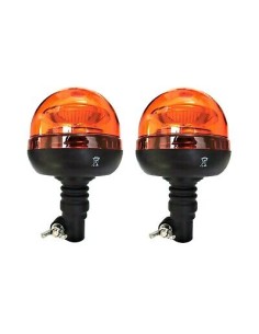 2x LED Rundumleuchte Warnleuchte 12V 24V R65 R10 flex Rundumkennleuchte 45 LED 2