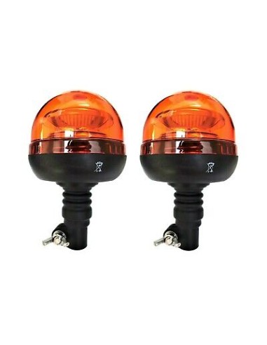 2x LED Rundumleuchte Warnleuchte 12V 24V R65 R10 flex Rundumkennleuchte 45 LED