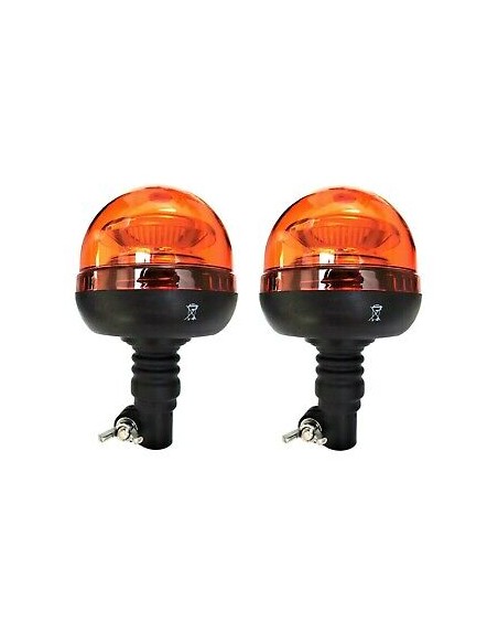 2x LED Rundumleuchte Warnleuchte 12V 24V R65 R10 flex Rundumkennleuchte 45 LED