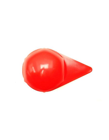 60x Radmutterkappen mit Positionsanzeige Radmutterabdeckung LKW Ø33 mm Rot