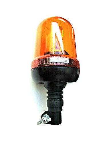 Rundumleuchte 12V / 24V H1 flexibler Fuss Warnleuchte mit Aufsteckrohr T