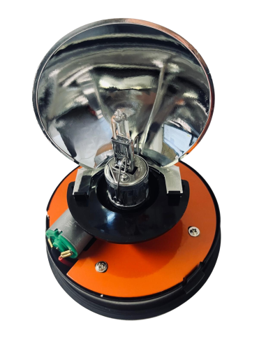 Rundumleuchte 12V / 24V H1 flexibler Fuss Warnleuchte mit Aufsteckrohr T