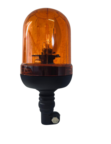 Rundumleuchte 12V / 24V H1 flexibler Fuss Warnleuchte mit Aufsteckrohr T