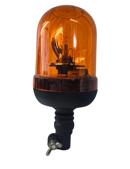 Rundumleuchte 12V / 24V H1 flexibler Fuss Warnleuchte mit Aufsteckrohr U