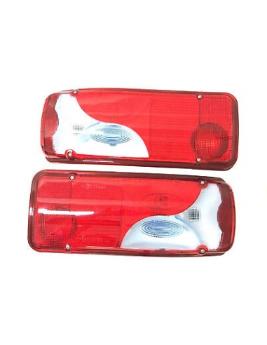2x Heckleuchten Rückleuchten mit blau Glas für MAN TGA TGL TGM TGX  ab 2005 SET