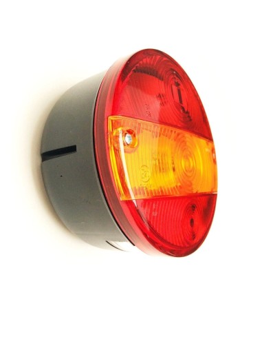 Rückleuchte mit Blinklicht RUND 140mm Rücklicht Traktor LKW PKW Anhänger LINKS