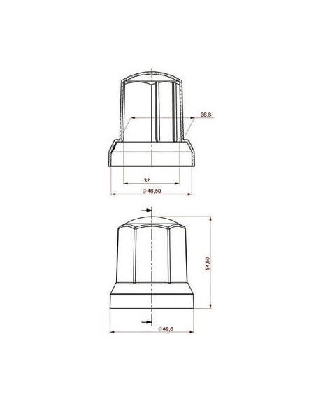 60x Radmutterkappen Ø32 mm Chrom Radmutterabdeckung Radmutterschutz Kappe LKW