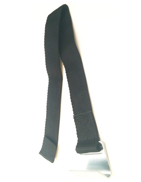 Polyestergurt mit verzinktem Flachhaken für LKW Länge: 640 mm Breite: 46 mm