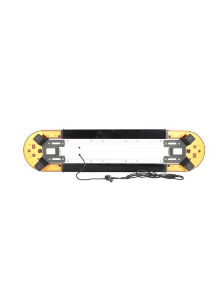 LED Warnbalken 1240×298 mm, 60W, Warnleuchte LED, 48 LEDs, 12/24V, R65 R10, IP65 – breite Warnfläche, robuste PC-Konstruktion
