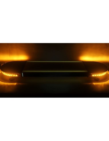 LED Warnbalken 1240×298 mm, 60W, Warnleuchte LED, 48 LEDs, 12/24V, R65 R10, IP65 – breite Warnfläche, robuste PC-Konstruktion
