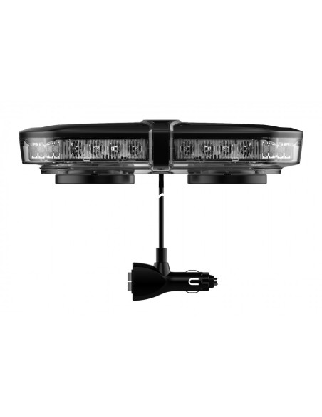 LED Warnbalken 237×145 mm, 28W, Magnet, 32 LEDs, 12/24V, R65 R10 – kompakter mobiler Warnleuchte