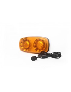 LED Warnbalken 305×158 mm, 38W, Magnet, Low-Profile, 84 LEDs, 12/24V, R65 R10 IP67 – starke Warnwirkung