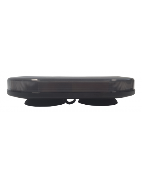 LED-Warnbalken 248×171 mm R65/R10 – 60 LED, Magnet, 12/24V, IP67, Amber, Dark Edition
