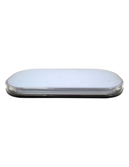 LED-Warnbalken 363×171 mm, R65/R10, Magnetbefestigung, 12/24V, 72 LED, IP67, Amber