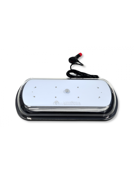 LED-Warnbalken 436×216 mm R65/R10 – 72 LED, Magnetbefestigung, 12/24V, IP67, Amber