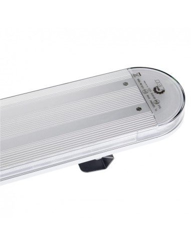 LED-Warnbalken 897×200 mm R65 TA2 – 204 LED, 6 Warnmodi, Tag-/Nachtmodus, 12/24V, IP66, Amber