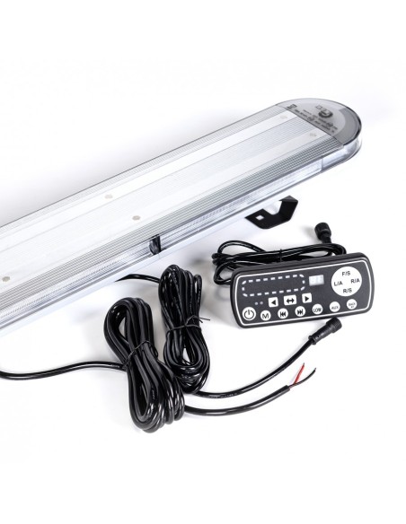 LED-Warnbalken 1499×200 mm R65 TA2 – 324 LED, 6 Warnmodi, Tag-/Nachtmodus, 12/24V, IP66, Amber