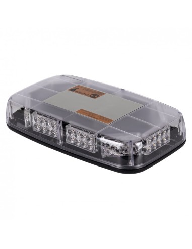 LED-Warnbalken 280×165×57 mm – Magnet-Warnleuchte 12/24 V, R65/R10, Amber