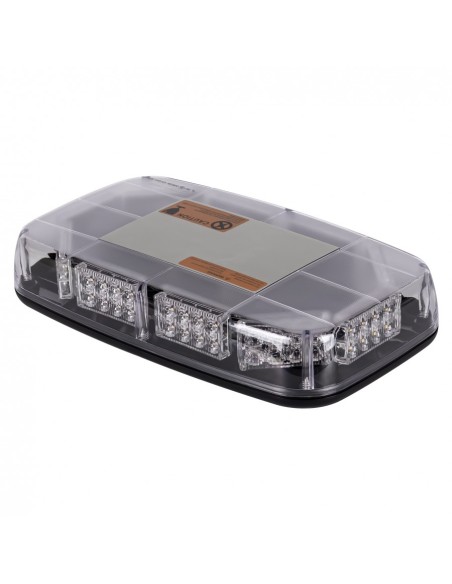 LED-Warnbalken 280×165×57 mm – Magnet-Warnleuchte 12/24 V, R65/R10, Amber
