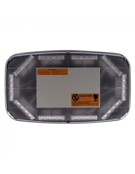 LED-Warnbalken 280×165×57 mm – Magnet-Warnleuchte 12/24 V, R65/R10, Amber