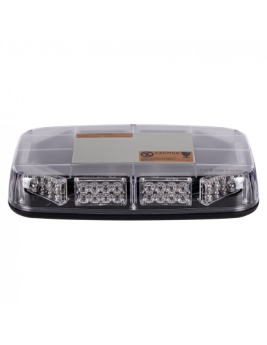 LED-Warnbalken 280×165×57 mm – Magnet-Warnleuchte 12/24 V, R65/R10, Amber