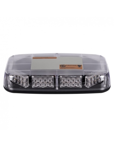 LED-Warnbalken 280×165×57 mm – Magnet-Warnleuchte 12/24 V, R65/R10, Amber