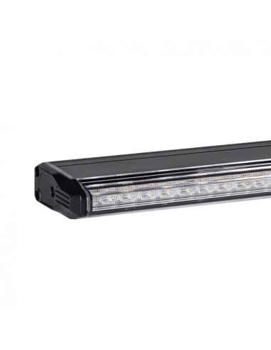 LED Warnbalken super slim 473×60×23 mm R10 R65, 12/24V, 36 LED, 3 Blitzmodi, IP67, Schraubmontage, Amber
