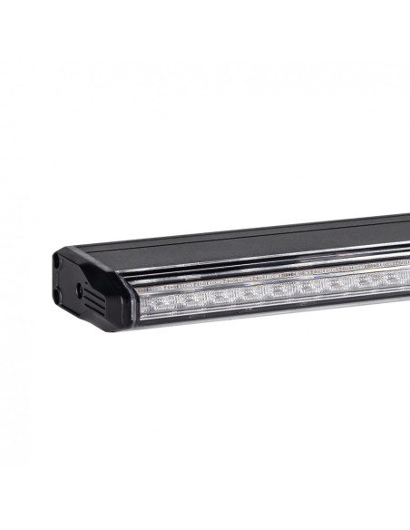 LED Warnbalken super slim 473×60×23 mm R10 R65, 12/24V, 36 LED, 3 Blitzmodi, IP67, Schraubmontage, Amber