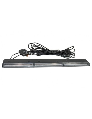 LED Warnbalken super slim 473×60×23 mm R10 R65, 12/24V, 36 LED, 3 Blitzmodi, IP67, Schraubmontage, Amber