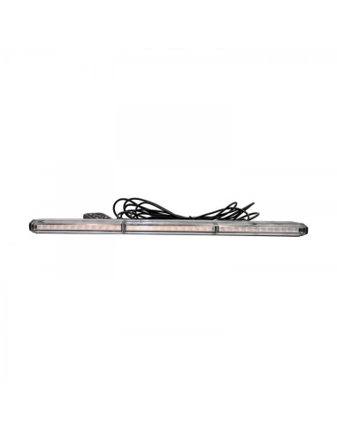 LED Warnbalken super slim 473×60×23 mm R10 R65, 12/24V, 36 LED, 3 Blitzmodi, IP67, Schraubmontage, Amber