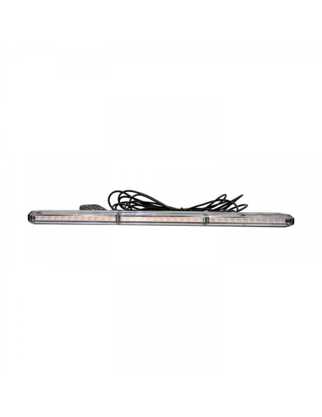 LED Warnbalken super slim 473×60×23 mm R10 R65, 12/24V, 36 LED, 3 Blitzmodi, IP67, Schraubmontage, Amber