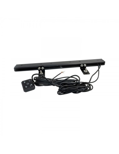 LED Warnbalken super slim 473×60×23 mm R10 R65, 12/24V, 36 LED, 3 Blitzmodi, IP67, Schraubmontage, Amber
