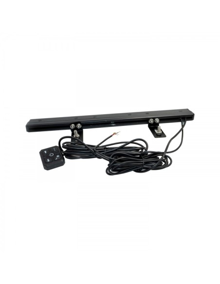 LED Warnbalken super slim 473×60×23 mm R10 R65, 12/24V, 36 LED, 3 Blitzmodi, IP67, Schraubmontage, Amber