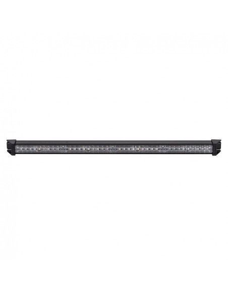 LED Warnbalken 628×35×77 mm R10 R65, 12/24V, 36 LED, 6 Blitzmodi, IP67, Schraubmontage, Amber