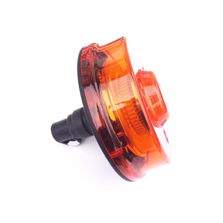LED Rundumkennleuchte Warnleuchte Rundumlicht 12/24V Flex 48LED R65 Aufsteckrohr